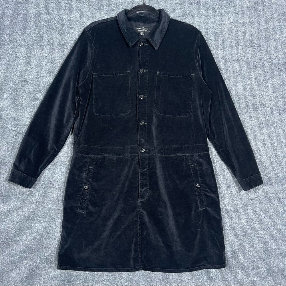 Lucky Brand Womens Large Black Velvet Tie Back‎ Witchy Dress Halloween Wednesday